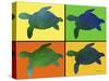 Titled Turtles-Sartoris ART-Stretched Canvas