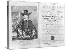 Titlepage and Frontispiece to 'The Antiquities of Warwickshire' by William Dugdale, 1656-Wenceslaus Hollar-Stretched Canvas