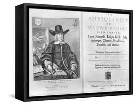 Titlepage and Frontispiece to 'The Antiquities of Warwickshire' by William Dugdale, 1656-Wenceslaus Hollar-Framed Stretched Canvas