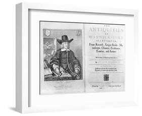 Titlepage and Frontispiece to 'The Antiquities of Warwickshire' by William Dugdale, 1656-Wenceslaus Hollar-Framed Giclee Print