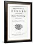 Titlepage of 'Philosophical Essays Concerning Human Understanding' by David Hume, 1748-English School-Framed Giclee Print