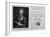 Titlepage of "Sonate a Tre" with a Portrait of Arcangelo Corelli (1653-1713)-null-Framed Giclee Print