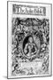 Titlepage of the Bishop's Bible, Pub. in 1568-English School-Mounted Giclee Print