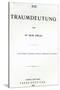 Titlepage to 'Die Traumdeutung' by Sigmund Freud, Published in 1899-German School-Stretched Canvas