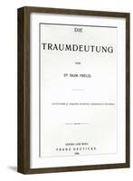 Titlepage to 'Die Traumdeutung' by Sigmund Freud, Published in 1899-German School-Framed Giclee Print