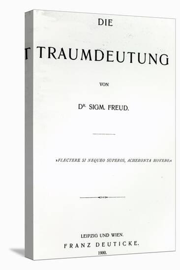 Titlepage to 'Die Traumdeutung' by Sigmund Freud, Published in 1899-German School-Stretched Canvas