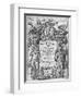 Titlepage to 'The Whole Works of Homer' Translated by George Chapman, Published in 1614-16-William Hole-Framed Premium Giclee Print