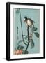 Titmouse on Camelia, 1830-1858-Utagawa Hiroshige-Framed Giclee Print