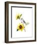 Titmouse with Sunflower, 2016-John Keeling-Framed Giclee Print