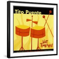 Tito Puente, Hot Timbales-null-Framed Art Print