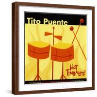 Tito Puente, Hot Timbales-null-Framed Art Print