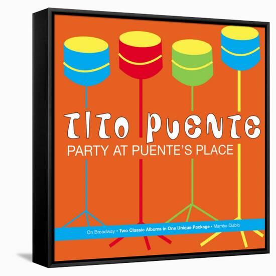 Tito Puente, Party at Puente's Place-null-Framed Stretched Canvas