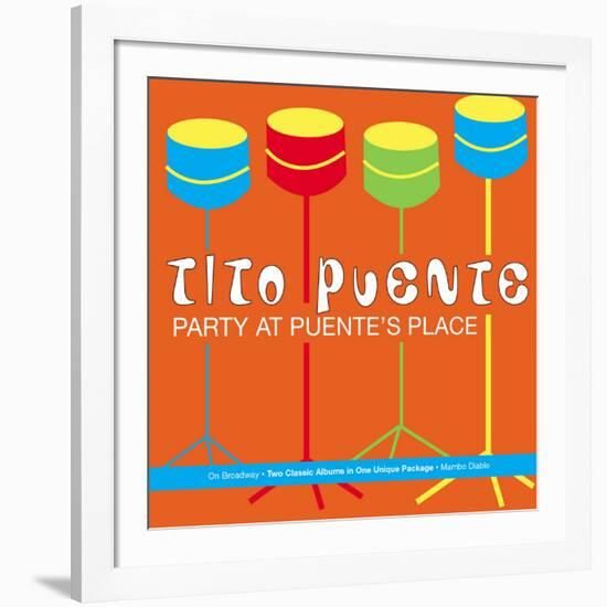 Tito Puente, Party at Puente's Place-null-Framed Art Print