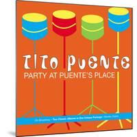 Tito Puente, Party at Puente's Place-null-Mounted Art Print