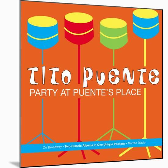 Tito Puente, Party at Puente's Place-null-Mounted Art Print