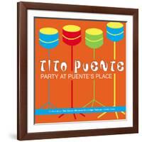Tito Puente, Party at Puente's Place-null-Framed Art Print