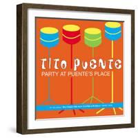 Tito Puente, Party at Puente's Place-null-Framed Art Print