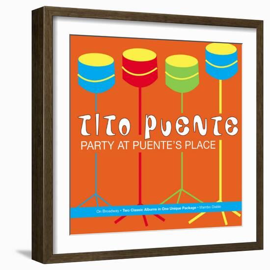 Tito Puente, Party at Puente's Place-null-Framed Art Print