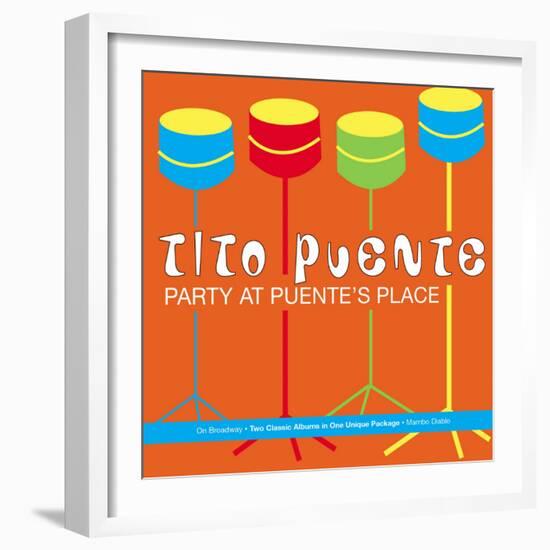 Tito Puente, Party at Puente's Place-null-Framed Art Print