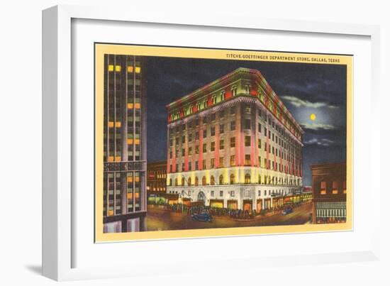 Titsche-Goettinger Department Store, Dallas, Texas-null-Framed Art Print