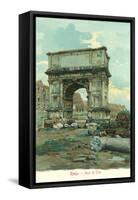 Titus' Arch, Rome-null-Framed Stretched Canvas