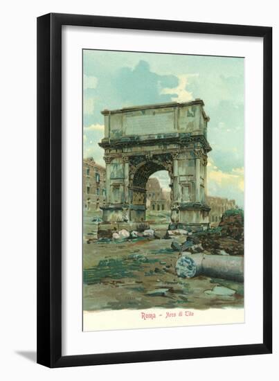 Titus' Arch, Rome-null-Framed Art Print