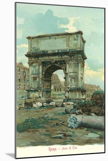 Titus' Arch, Rome-null-Mounted Art Print