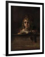 Titus at His Desk, 1655-Rembrandt van Rijn-Framed Giclee Print