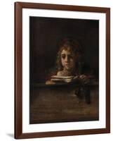 Titus at His Desk, 1655-Rembrandt van Rijn-Framed Giclee Print