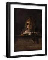 Titus at His Desk, 1655-Rembrandt van Rijn-Framed Giclee Print