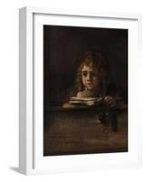 Titus at His Desk, 1655-Rembrandt van Rijn-Framed Giclee Print