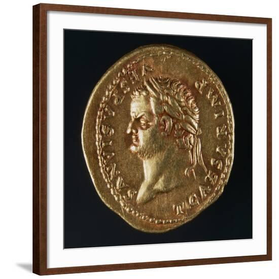 Titus Aureus Bearing Image of Emperor, Recto, Roman Coins AD--Framed Giclee Print