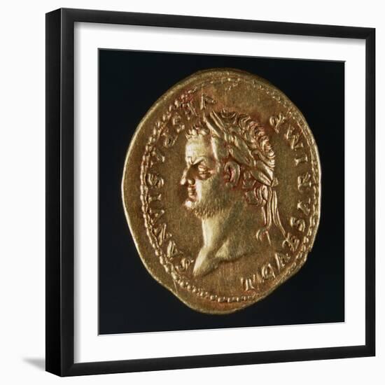 Titus Aureus Bearing Image of Emperor, Recto, Roman Coins AD-null-Framed Giclee Print