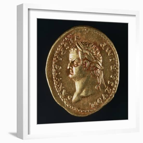 Titus Aureus Bearing Image of Emperor, Recto, Roman Coins AD-null-Framed Giclee Print