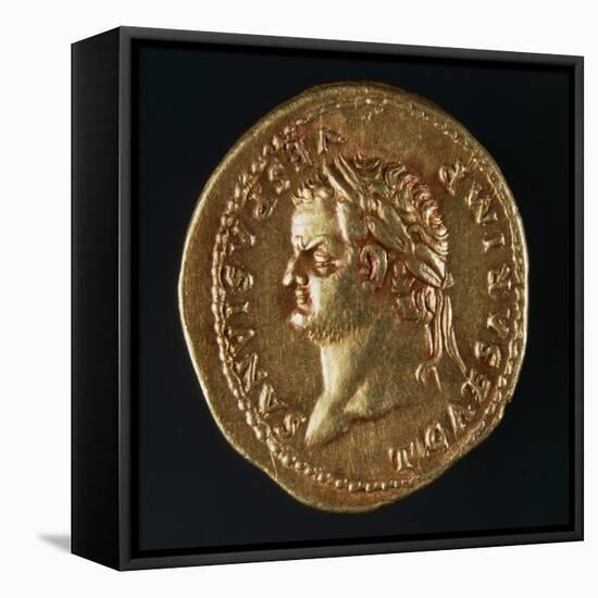 Titus Aureus Bearing Image of Emperor, Recto, Roman Coins AD-null-Framed Stretched Canvas