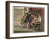 Titus Manlius Torquatus (consul in 347 BC) armed with a knife-French School-Framed Giclee Print