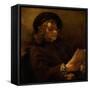 Titus reading, 1656-7-Rembrandt van Rijn-Framed Stretched Canvas