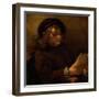 Titus reading, 1656-7-Rembrandt van Rijn-Framed Giclee Print