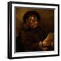 Titus reading, 1656-7-Rembrandt van Rijn-Framed Giclee Print