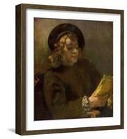 Titus Reading (1657)-Rembrandt van Rijn-Framed Art Print