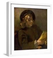 Titus Reading (1657)-Rembrandt van Rijn-Framed Art Print