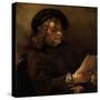 Titus Van Rijn, the Artist's Son, Reading-Rembrandt van Rijn-Stretched Canvas