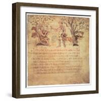 Tityrus Playing the Pipes, 5th Century-null-Framed Giclee Print