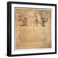 Tityrus Playing the Pipes, 5th Century-null-Framed Giclee Print