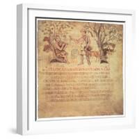 Tityrus Playing the Pipes, 5th Century-null-Framed Giclee Print