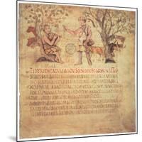Tityrus Playing the Pipes, 5th Century-null-Mounted Giclee Print