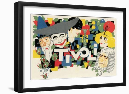 Tivoli Ad-null-Framed Art Print