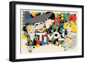 Tivoli Ad-null-Framed Art Print