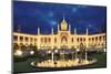 Tivoli Fountain and Main Building at Night-Jon Hicks-Mounted Photographic Print