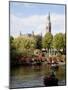 Tivoli Gardens and City Hall Clock Tower, Copenhagen, Denmark, Scandinavia, Europe-Frank Fell-Mounted Photographic Print